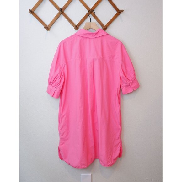 COS Womens Pink Oversized Button Front Shirt Dress, size 8 - Picture 6 of 9